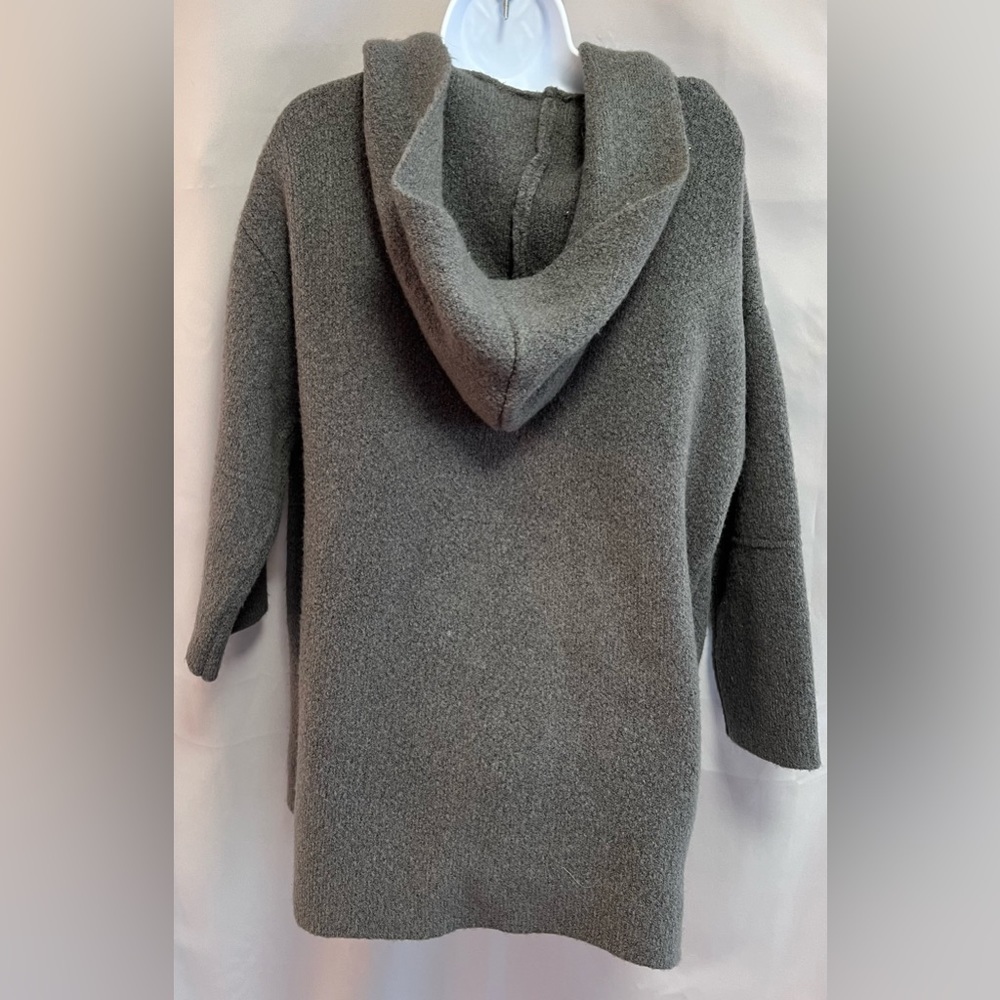 ZARA Women’s Size Medium knit ‎ Button Front cardigan  Coat Gray - Picture 2 of 8